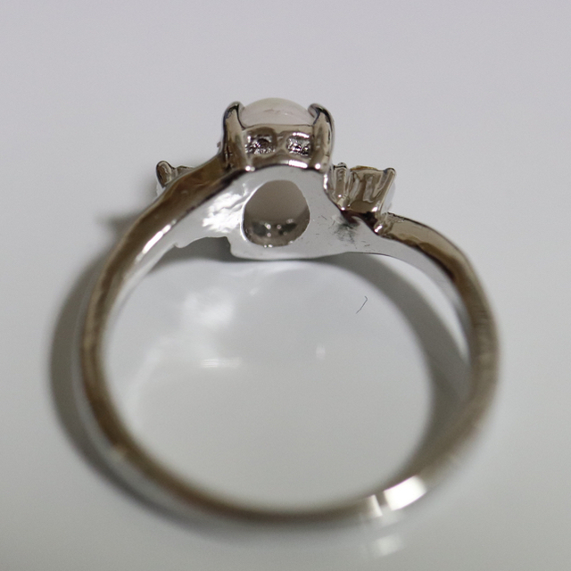 【AR037】オパール風ラインストーンのエレガントリング指輪大きいサイズ レディースのアクセサリー(リング(指輪))の商品写真