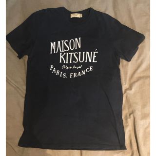 メゾンキツネ(MAISON KITSUNE')のtシャツ ネイビー S(Tシャツ/カットソー(半袖/袖なし))