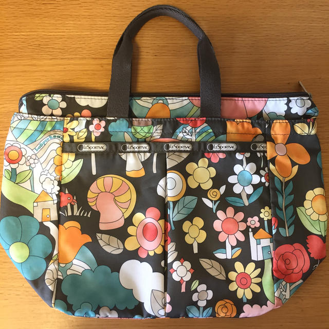 LeSportsac(レスポートサック)のLeSportsac  スモールトート（ブラウン  花柄） レディースのバッグ(トートバッグ)の商品写真