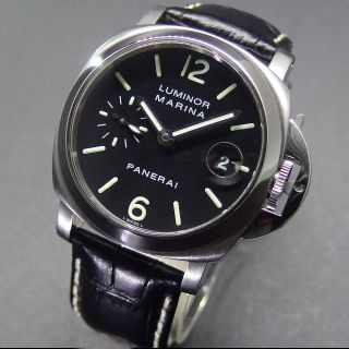 パネライ(PANERAI)の美品 2015年OH済み パネライ D番 PAM00048 ルミノールマリーナ (腕時計(アナログ))