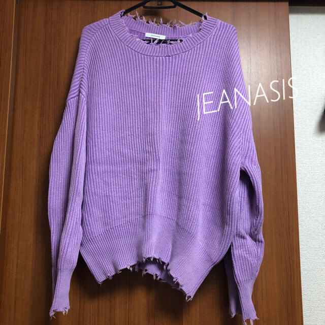 JEANASIS(ジーナシス)のJEANASIS★クラッシュニット レディースのトップス(ニット/セーター)の商品写真