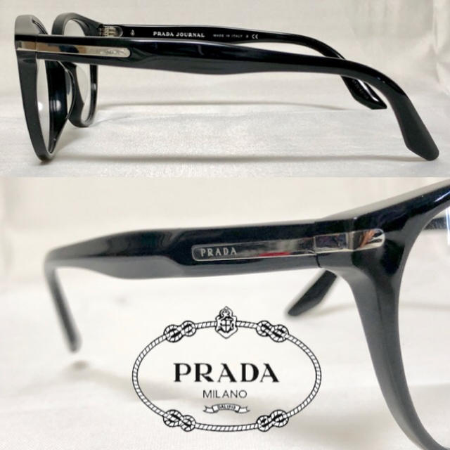 PRADA(プラダ)のPRADA プラダ メガネ フレーム PR07TVF 1AB101 伊達レンズ付 レディースのファッション小物(サングラス/メガネ)の商品写真