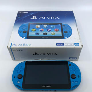 プレイステーションヴィータ(PlayStation Vita)のPlayStation Vita アクア・ブルー　ジャンク品(携帯用ゲーム機本体)