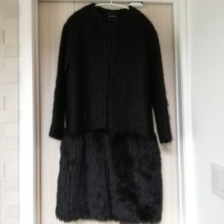 バーニーズニューヨーク(BARNEYS NEW YORK)の《きゃさ様専用》ヨーコチャン yoko chan コート モヘア 36 (毛皮/ファーコート)