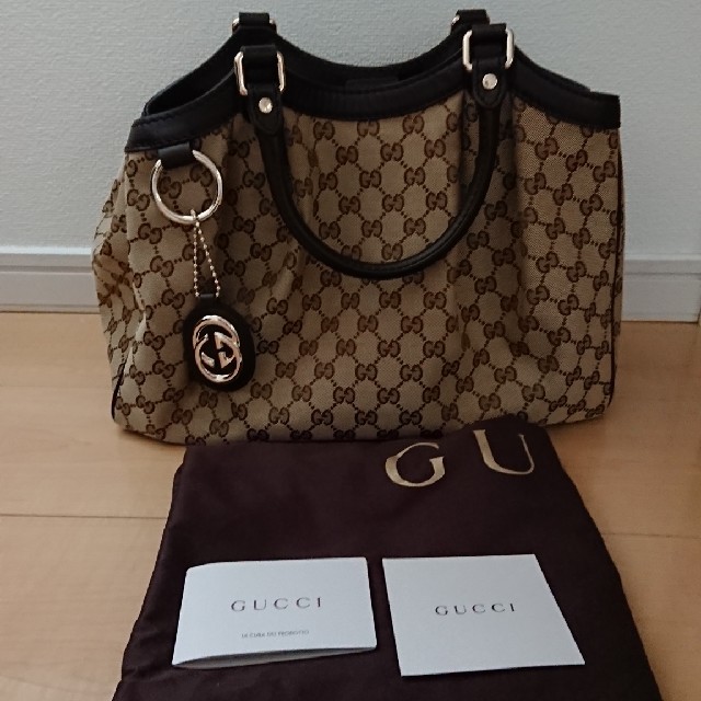 Gucci - GUCCI 211944 キャンパスレザー NSランクの通販 by あすか's shop｜グッチならラクマ