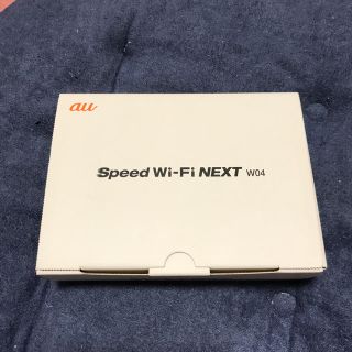 エーユー(au)のSpeed Wi-Fi NEXT W04(その他)