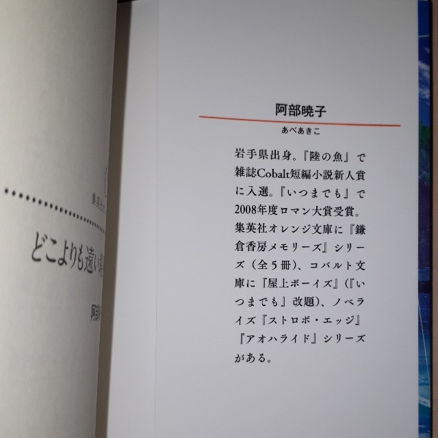 集英社(シュウエイシャ)のどこよりも遠い場所にいる君へ　小説　集英社 エンタメ/ホビーの本(ノンフィクション/教養)の商品写真