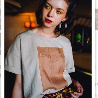 ミラオーウェン(Mila Owen)のTHE GYF LOGO EMBROIDERY T-SHIRT(Tシャツ/カットソー(半袖/袖なし))