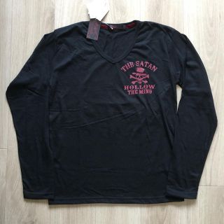 新品タグ付き！ドクロTシャツ フロッキー ロックヘヴン 長袖VネックTシャツ(Tシャツ/カットソー(七分/長袖))