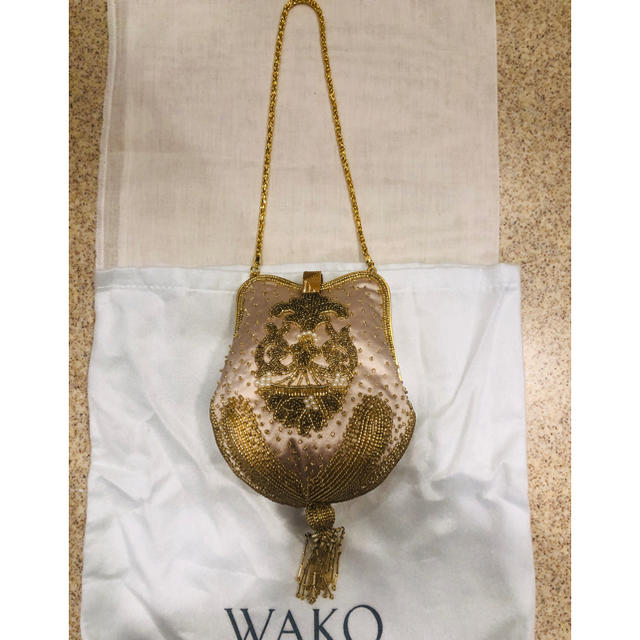 WAKO 和光 シャンパンゴールドバッグ