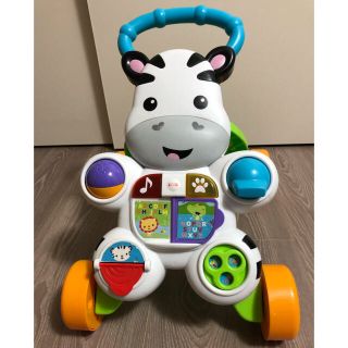 フィッシャープライス(Fisher-Price)のしまうまくんの バイリンガル ・ ウォーカー(手押し車/カタカタ)