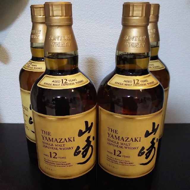 ウイスキーSUNTORY 山崎12年 新品未開封 4本セット サントリー