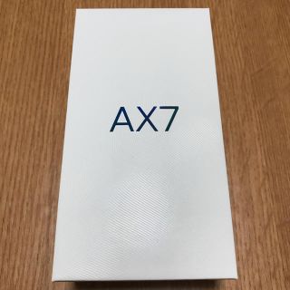 アンドロイド(ANDROID)のOPPO AX7【新品未使用】(スマートフォン本体)