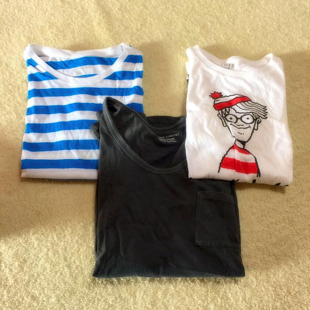MUJI (無印良品)(ムジルシリョウヒン)のTシャツ3枚セット☆ レディースのトップス(Tシャツ(半袖/袖なし))の商品写真