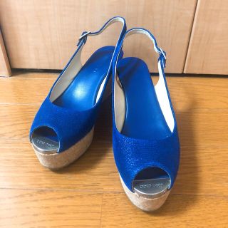 ジミーチュウ(JIMMY CHOO)のほぼ新品❤︎JIMMY CHOO コルクウェッジサンダル 36❤︎(サンダル)