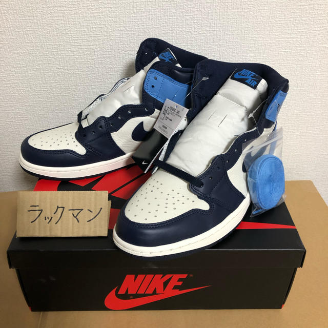 靴/シューズNIKE AIR JORDAN 1 (エアジョーダン1) OBSIDIAN