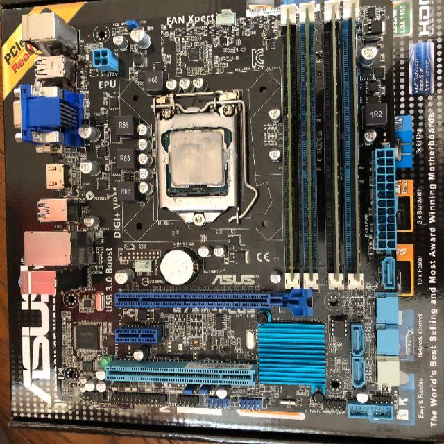 CPU intel core i7 3770 マザーボード　メモリ16GB　付き