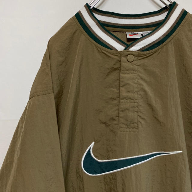 ナイキ ナイロン プルオーバー 銀タグ スウォッシュ NIKE 90s メンズ