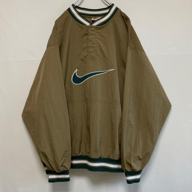 ナイキ　ナイロン　プルオーバー 銀タグ　スウォッシュ NIKE 90s