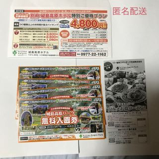 城島高原パーク無料入園券　(遊園地/テーマパーク)