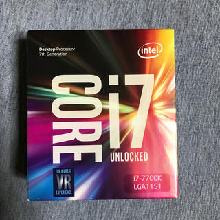 インテレクション(INTELECTION)の【新品】CPU i7 7700k(PCパーツ)