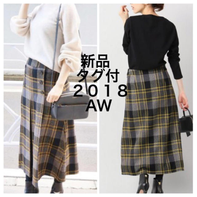 THE IRON ☆新品☆ PLAID BUTTONED MIDI スカートレディース