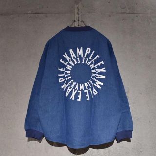 example a/w CIRCLE LOGO DENIM PULLOVER(Tシャツ/カットソー(七分/長袖))