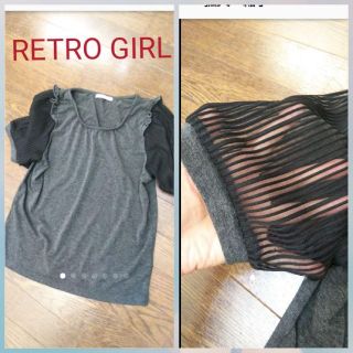 レトロガール(RETRO GIRL)のRETRO GIRL/お袖シースルー大人可愛いカットソー(カットソー(半袖/袖なし))