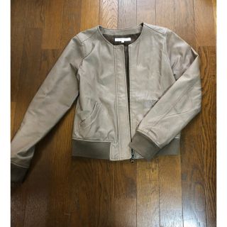 ユナイテッドアローズグリーンレーベルリラクシング(UNITED ARROWS green label relaxing)のグリーンレーベル レザー風 ジャケット(ノーカラージャケット)