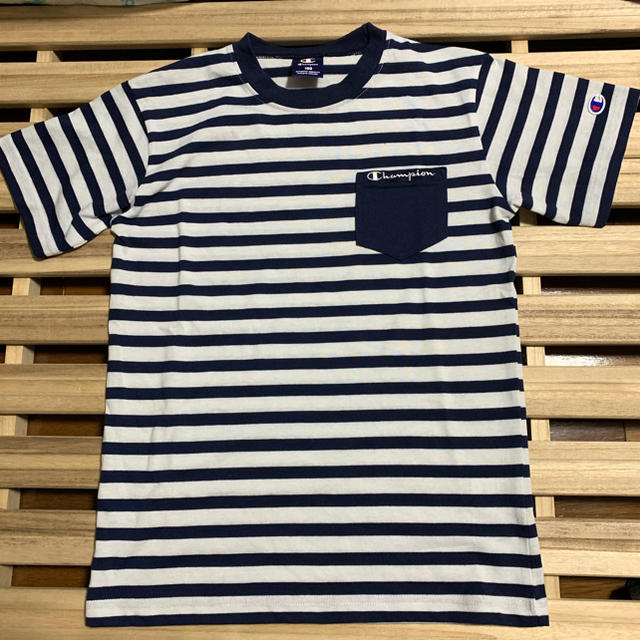 Champion(チャンピオン)のchampion ボーダーTシャツ キッズ/ベビー/マタニティのキッズ服男の子用(90cm~)(Tシャツ/カットソー)の商品写真