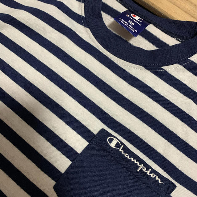 Champion(チャンピオン)のchampion ボーダーTシャツ キッズ/ベビー/マタニティのキッズ服男の子用(90cm~)(Tシャツ/カットソー)の商品写真