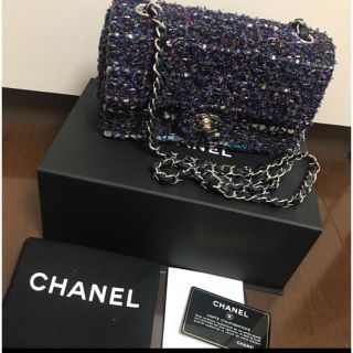 シャネル(CHANEL)の確実正規品 CHANEL 2018AW ツイード ミニフラップバッグ 美品(ショルダーバッグ)