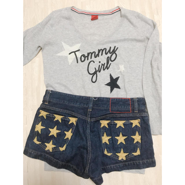 TOMMY HILFIGER(トミーヒルフィガー)のTOMMY ニット＋ショートパンツ セット レディースのパンツ(ショートパンツ)の商品写真