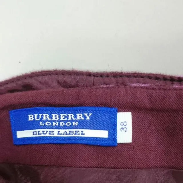 BURBERRY BLUE LABEL(バーバリーブルーレーベル)のバーバリー ブルーレーベル ウールスカート レディースのスカート(ひざ丈スカート)の商品写真