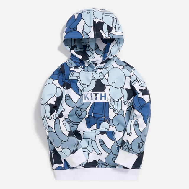 KITH KIDS X BE@RBRICK PATTERN HOODIE 90