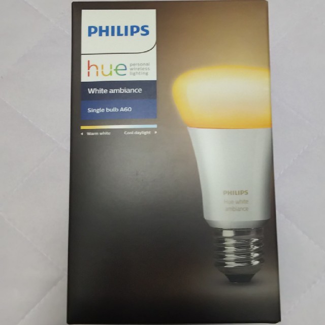 PHILIPS(フィリップス)のPhilips Hue - ホワイトグラデーションシングルランプ E26スマート インテリア/住まい/日用品のライト/照明/LED(蛍光灯/電球)の商品写真