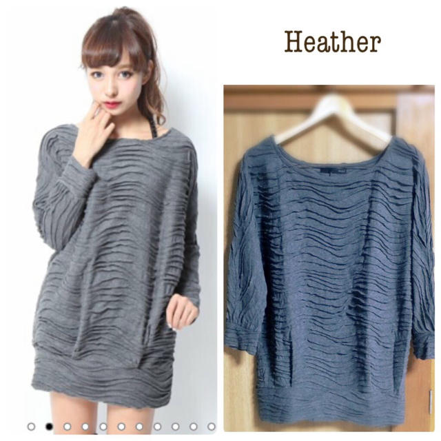 heather(ヘザー)のHeather✳︎ナミナミナカットワンピ レディースのワンピース(ミニワンピース)の商品写真