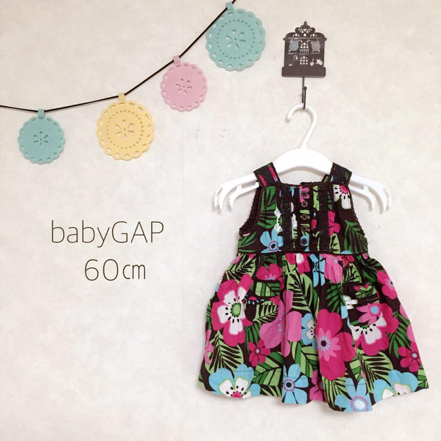 babyGAP(ベビーギャップ)のbabyGAPワンピ♡夏用肌着 SET キッズ/ベビー/マタニティのベビー服(~85cm)(ワンピース)の商品写真