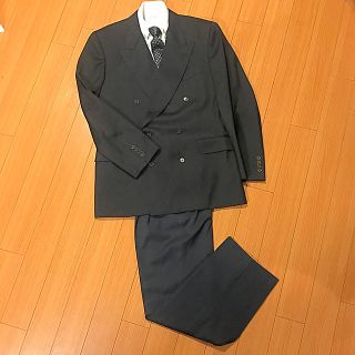 【奇跡の逸品】セリーヌ　CELINE メンズ　セットアップ　ダブル　パリ　グレー