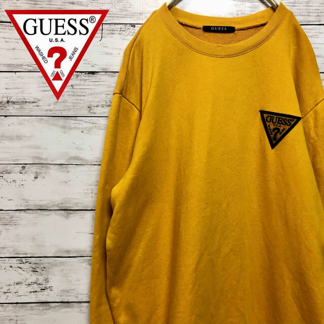 GUESS(ゲス)の※専用です。GUESS ゲス ワンポイントロゴ スウェット トレーナー L メンズのトップス(スウェット)の商品写真