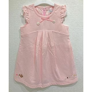 ポンポネット(pom ponette)の【新品タグ付き】pom ponette ポンポネット ワンピース 90 ピンク(ワンピース)