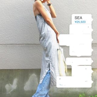 シー(SEA)のSEA カットソーマキシワンピ(ロングワンピース/マキシワンピース)