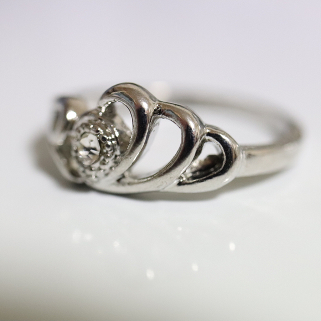 即購入OK【AR019】アンティークデザインシルバーカラーリング指輪 レディースのアクセサリー(リング(指輪))の商品写真