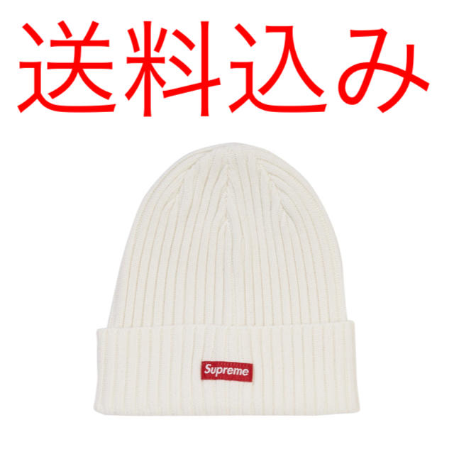 メンズSUPREME Overdyed Beanie White ビーニー ホワイト