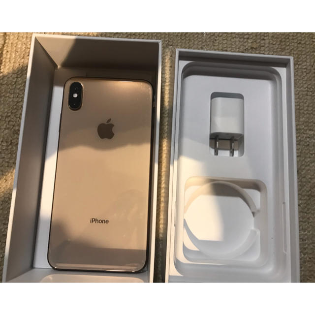 SIMフリー iPhone XS Max 256GB Gold 電池100%