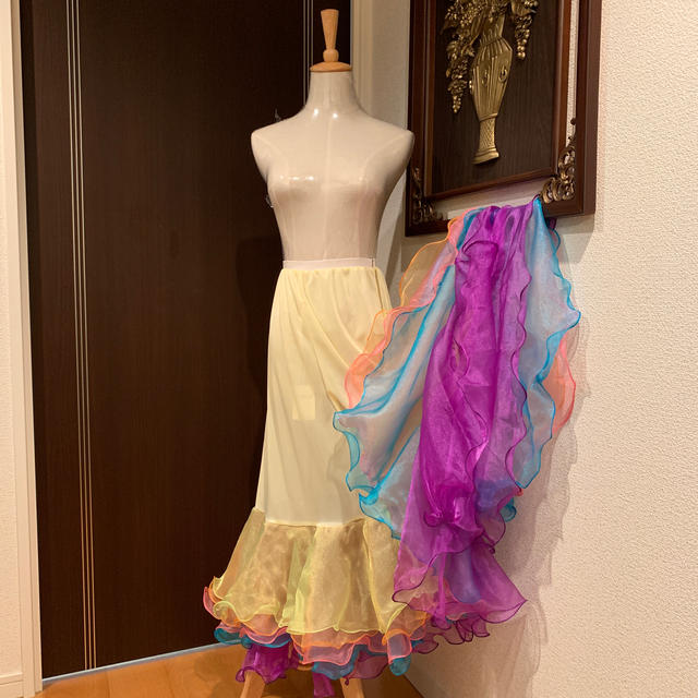社交ダンス パニエ レインボー新品の通販 by イルカ's shop|ラクマ
