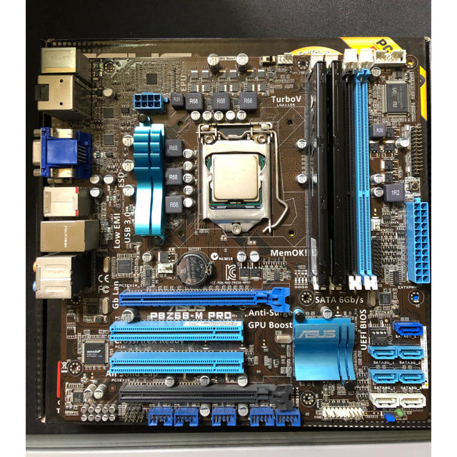 PCパーツASUS P8 Z77-V  i7-2600K  メモリ　16G セット