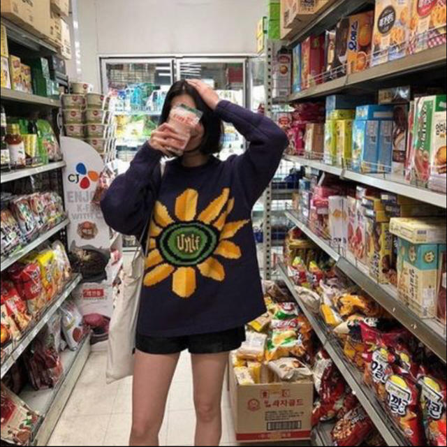 unif ニット ひまわり unif ニット ひまわり