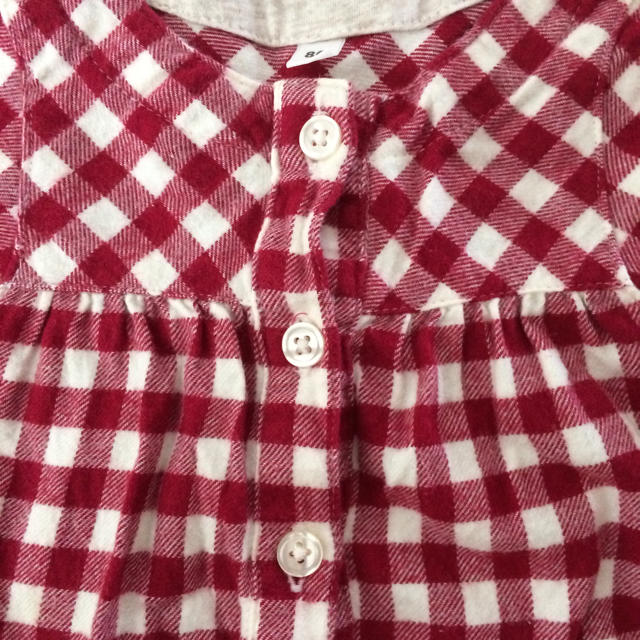 MUJI (無印良品)(ムジルシリョウヒン)の無印 ワンピース 80 キッズ/ベビー/マタニティのキッズ服女の子用(90cm~)(ワンピース)の商品写真