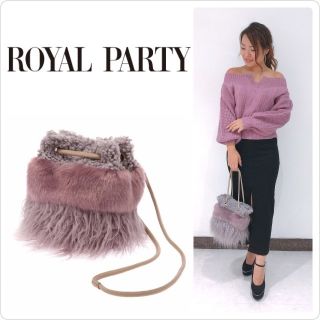 ロイヤルパーティー(ROYAL PARTY)の新品♡定価8532♡RoyalParty MIXファーBAG(トートバッグ)